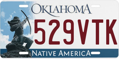 OK license plate 529VTK
