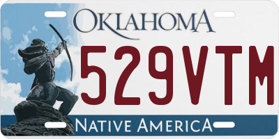 OK license plate 529VTM