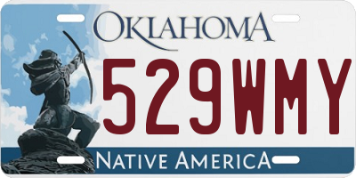 OK license plate 529WMY