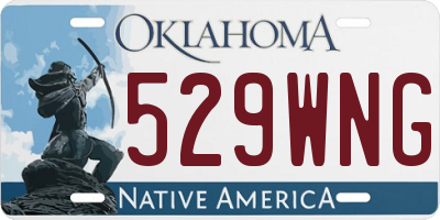 OK license plate 529WNG