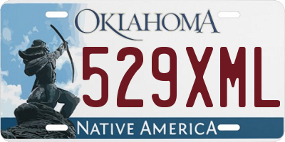 OK license plate 529XML