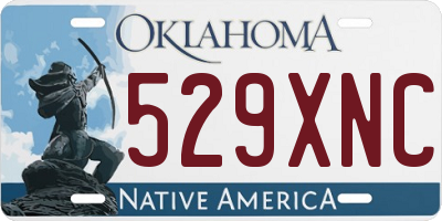 OK license plate 529XNC