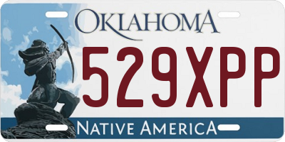 OK license plate 529XPP