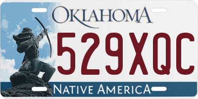 OK license plate 529XQC