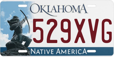 OK license plate 529XVG