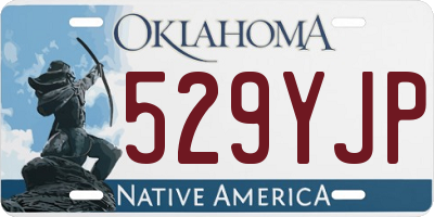 OK license plate 529YJP