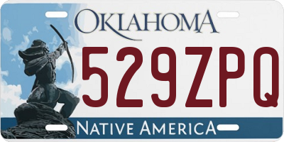 OK license plate 529ZPQ