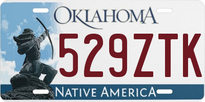 OK license plate 529ZTK