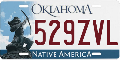 OK license plate 529ZVL