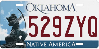 OK license plate 529ZYQ