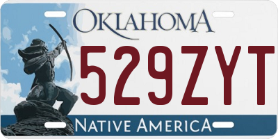 OK license plate 529ZYT