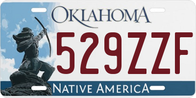 OK license plate 529ZZF