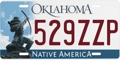 OK license plate 529ZZP