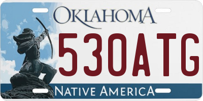 OK license plate 530ATG
