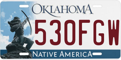 OK license plate 530FGW
