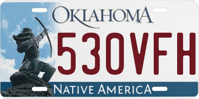 OK license plate 530VFH