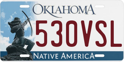 OK license plate 530VSL