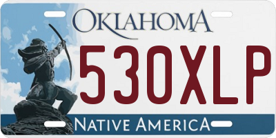 OK license plate 530XLP