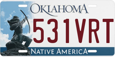 OK license plate 531VRT