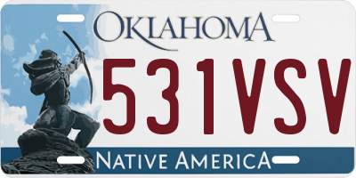 OK license plate 531VSV