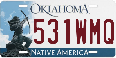 OK license plate 531WMQ