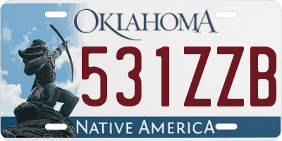 OK license plate 531ZZB