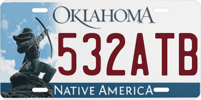 OK license plate 532ATB