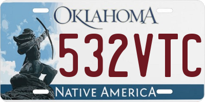 OK license plate 532VTC
