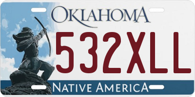 OK license plate 532XLL