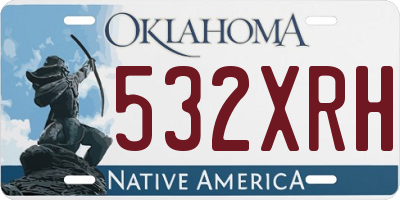OK license plate 532XRH