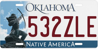 OK license plate 532ZLE