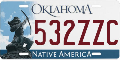 OK license plate 532ZZC