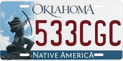 OK license plate 533CGC