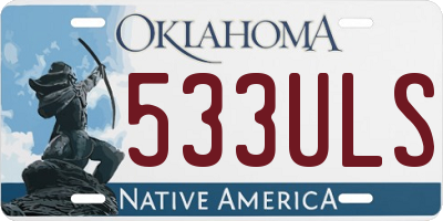 OK license plate 533ULS