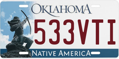 OK license plate 533VTI