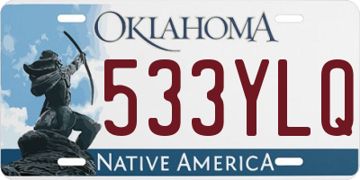 OK license plate 533YLQ