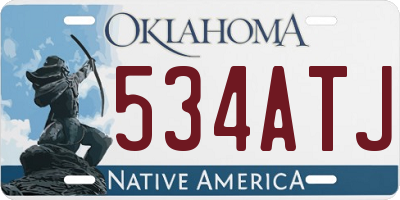 OK license plate 534ATJ