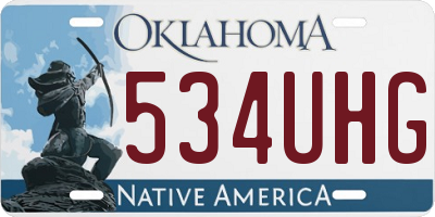 OK license plate 534UHG