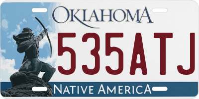OK license plate 535ATJ