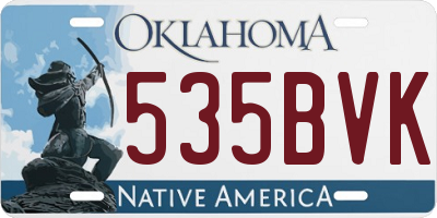 OK license plate 535BVK