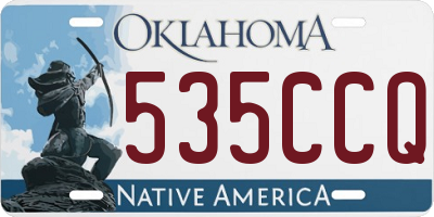 OK license plate 535CCQ