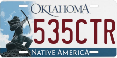 OK license plate 535CTR