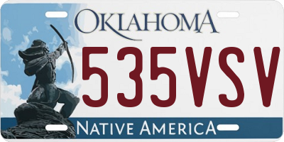 OK license plate 535VSV