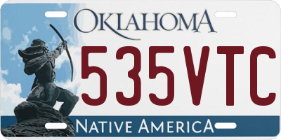OK license plate 535VTC