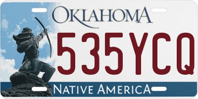 OK license plate 535YCQ