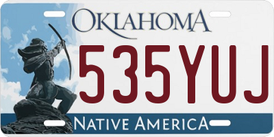 OK license plate 535YUJ