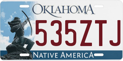 OK license plate 535ZTJ