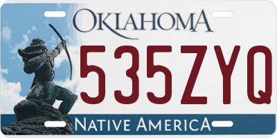 OK license plate 535ZYQ