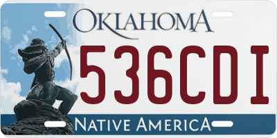 OK license plate 536CDI