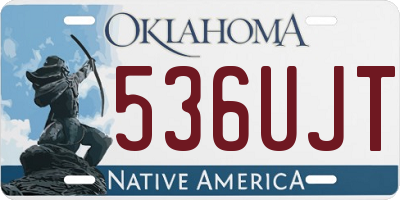 OK license plate 536UJT
